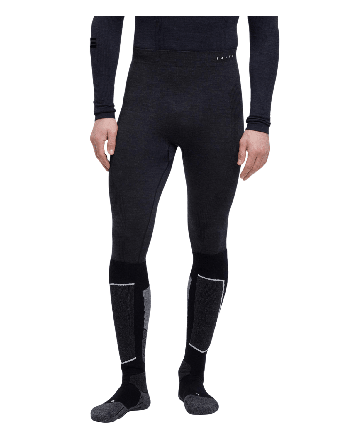 FALKE Men Tights Wool - Tech - Black - UnderstÀll - Alpingaraget
