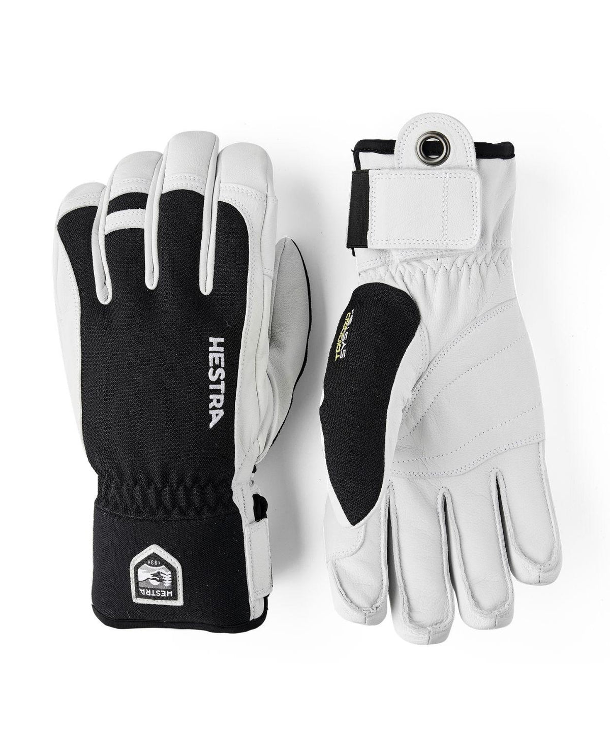 Hestra Army Leather Trigger 5 Finger - Svart skidhandske
