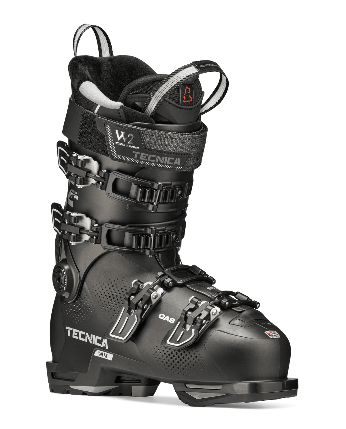 Tecnica Mach1 MV 95 TD2 Women 26/27 - Svart alpinpjäxa dam