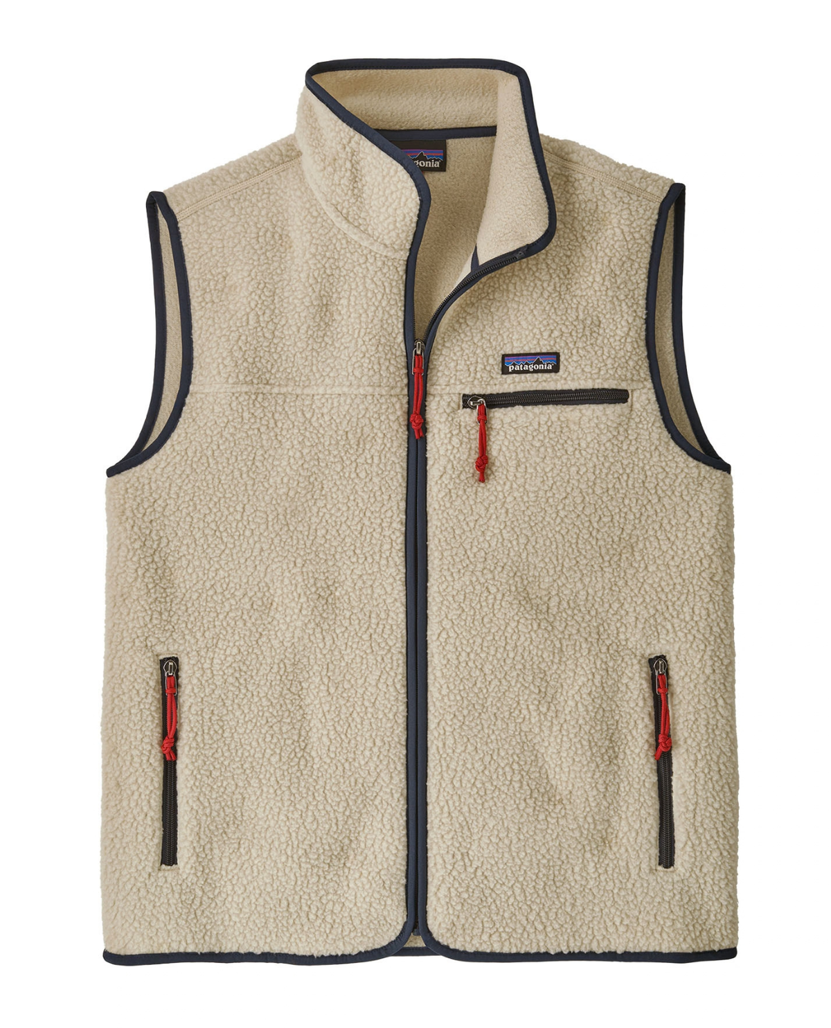Patagonia Retro Pile Vest Men i färgen pelican beige fleeceväst med dragkedjor och bröstficka.