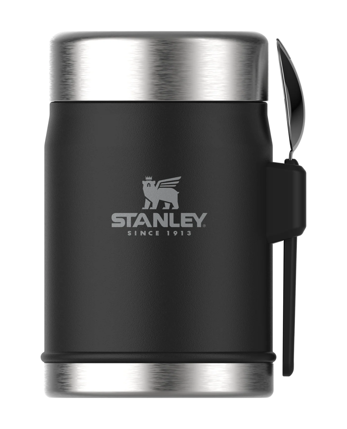 Stanley The Legendary Food Jar + Spork 0.4 L - Matte Black - Alpingaraget