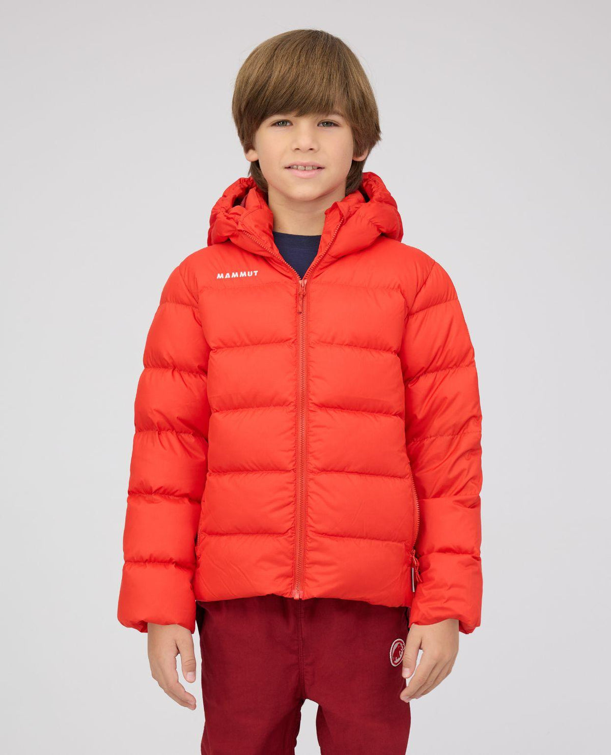 Junior i röd Mammut Waymarker IN Hooded Jacket