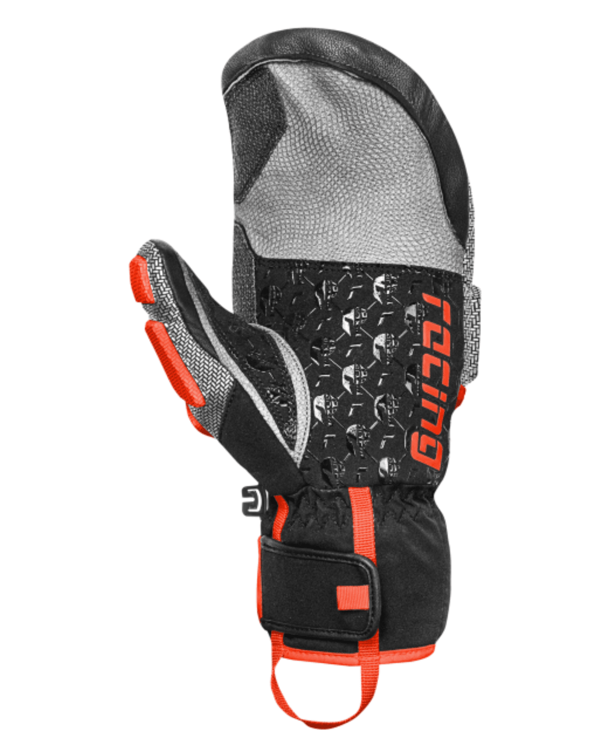 Reusch Worldcup Warrior GS Mitten - Black/Silver/Fluo Red - Handskar - Alpingaraget