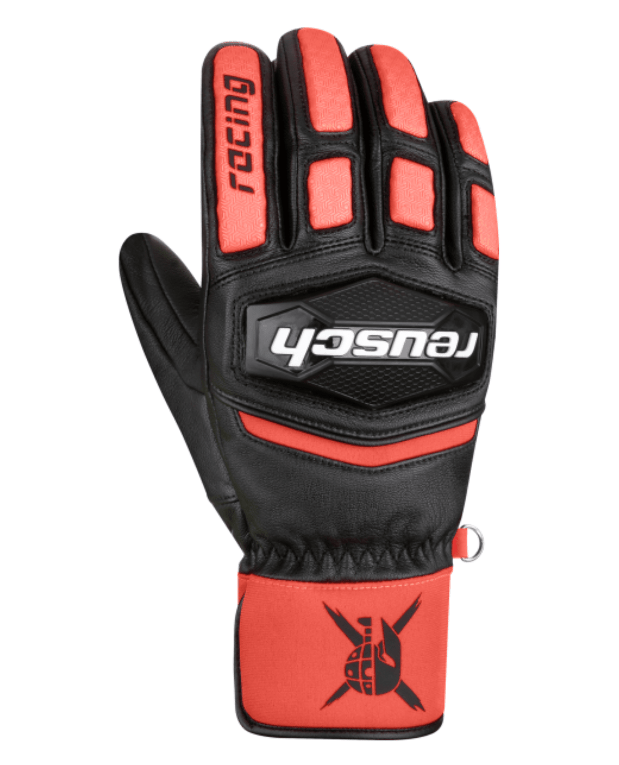 Reusch Worldcup Warrior GS Junior - Black/Silver/Fluo Red - Handskar - Alpingaraget