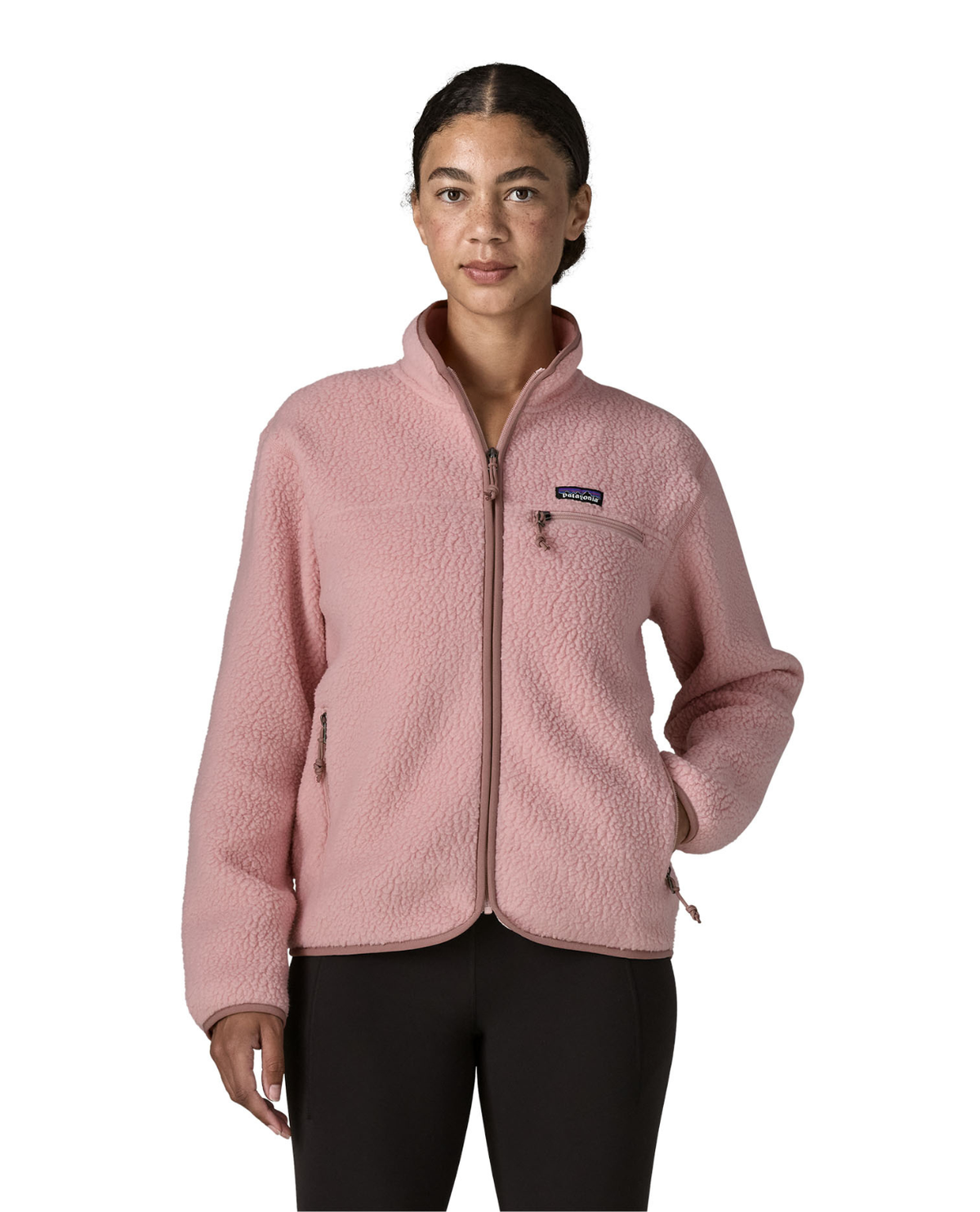 Patagonia Retro Pile Jacket Women Fuzzy Mauve - Dam - Alpingaraget