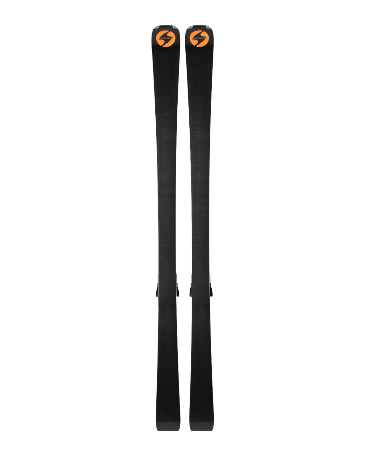 Blizzard Firebird 76 RS TI pistskidor med orangea detaljer sedda uppifrån mot vit bakgrund.