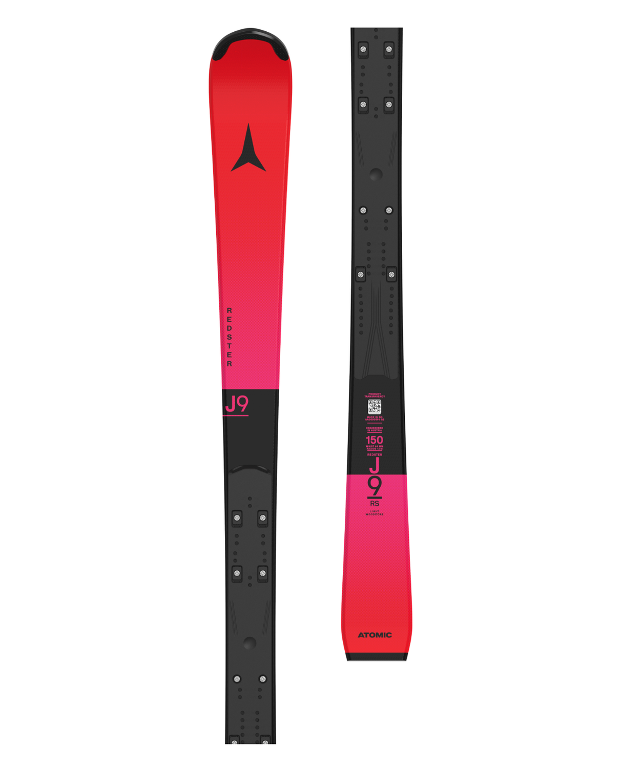 Röda Atomic Redster J9 RS J-RP 26/27 Àr juniorskidor för banÄkning och pist hos Alpingaraget.