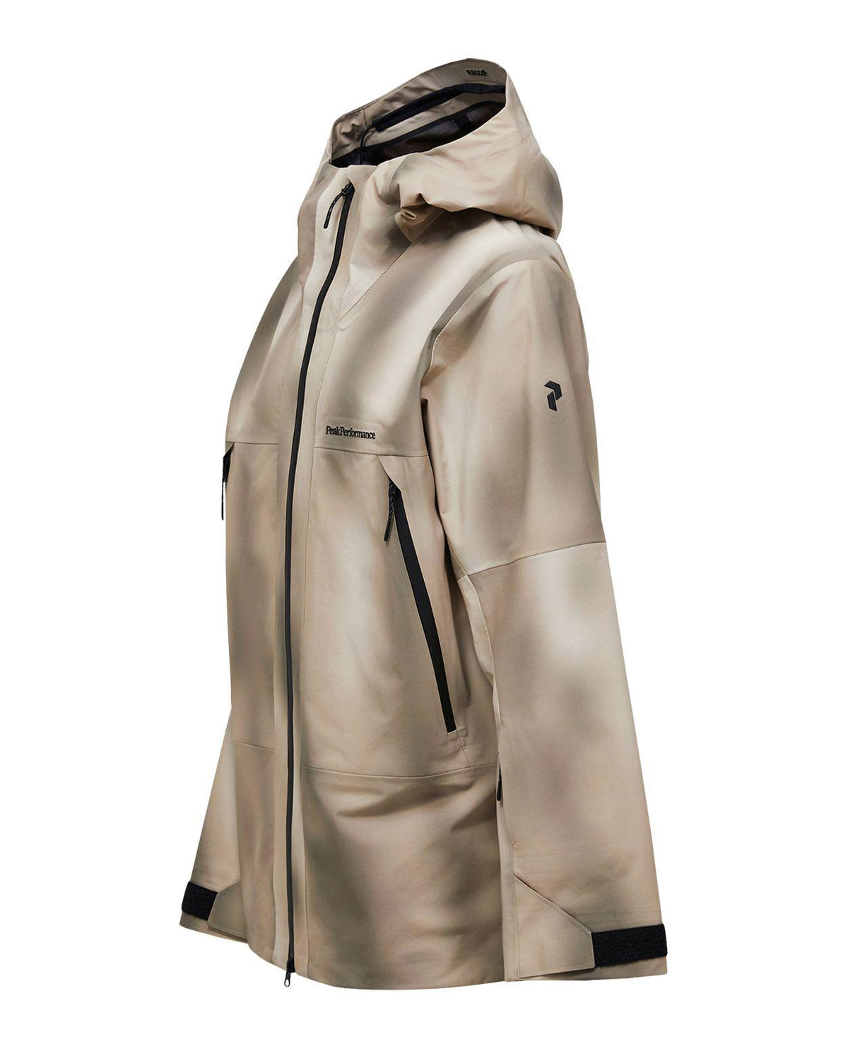 Peak Performance Edge 3L AOP Jacket Men i färgen 336 Beam Fade från sidan.