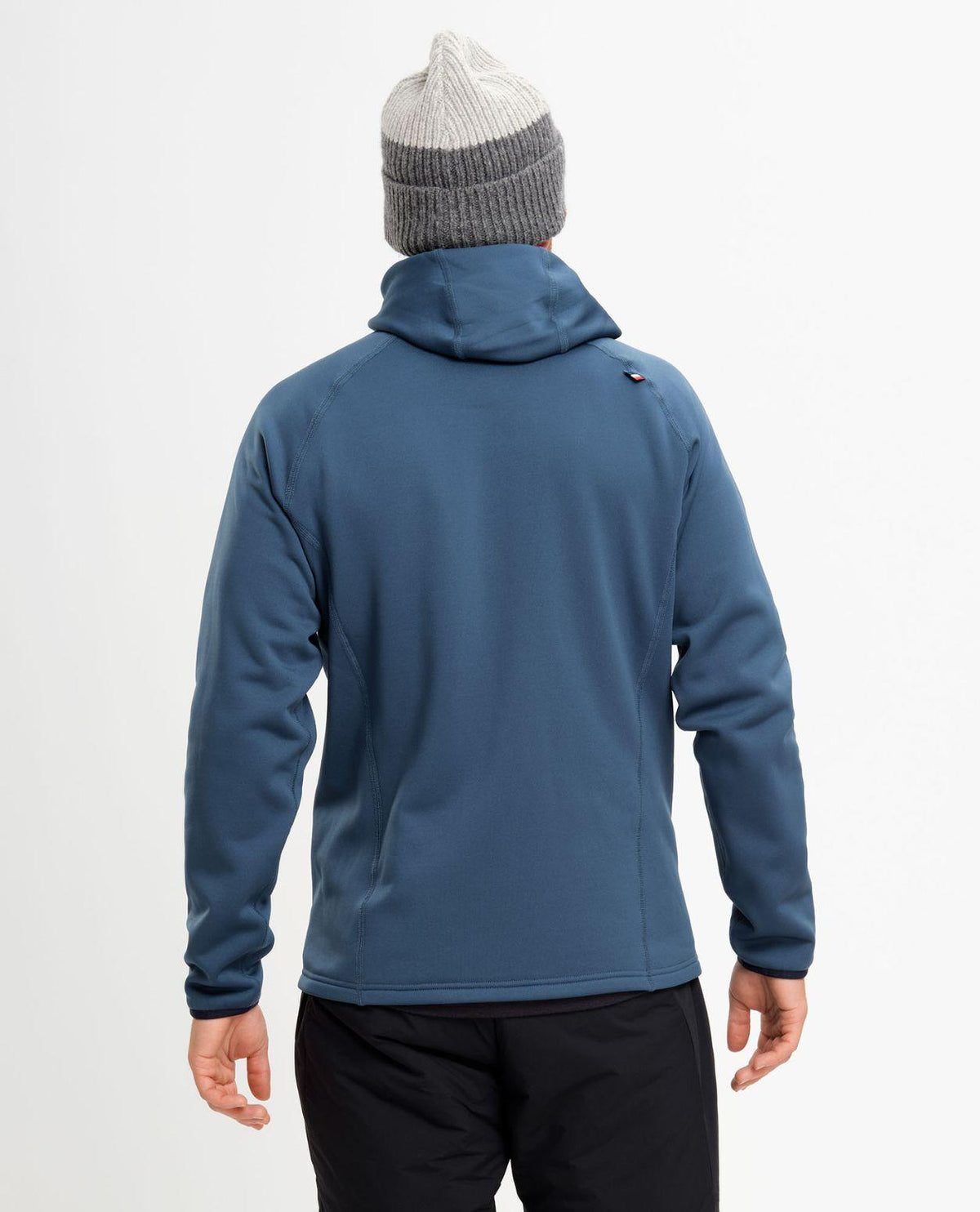 Elevenate Skiers Fleece Hood Men Insignia Blue bakifrån