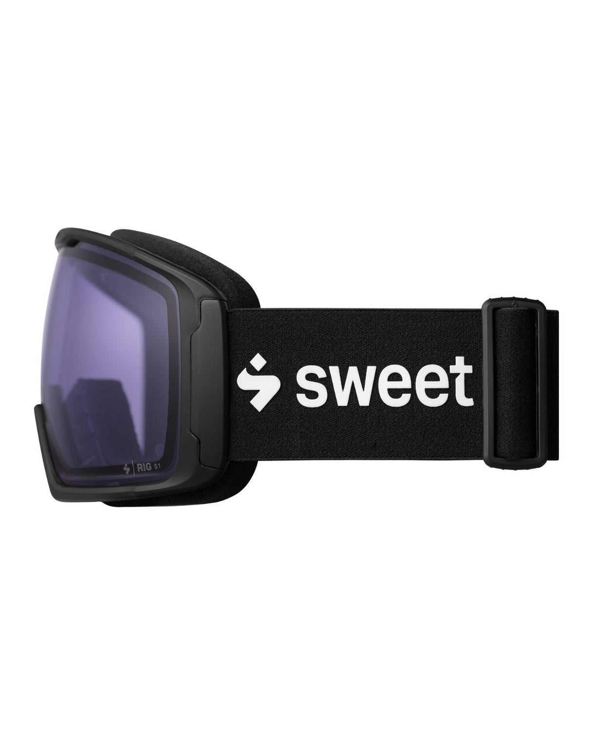 Sweet Protection Clockwork RIG Reflect i Matte Black med kontrasthöjande RIG Quartz-lins för alpin skidåkning.