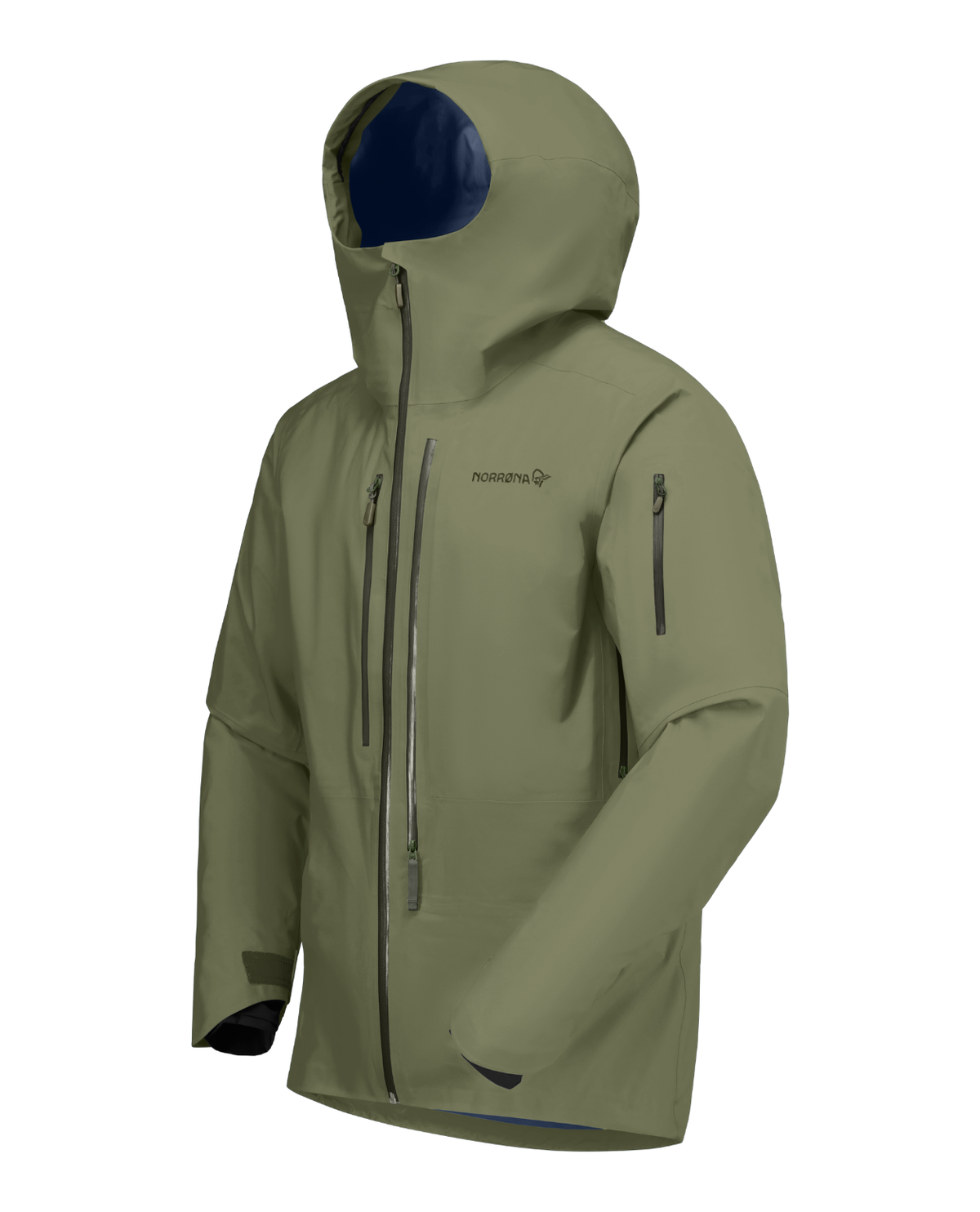 Norrøna Lofoten Gore-Tex Pro Jacket för herrar i den gröna färgen Deep Lichen Green