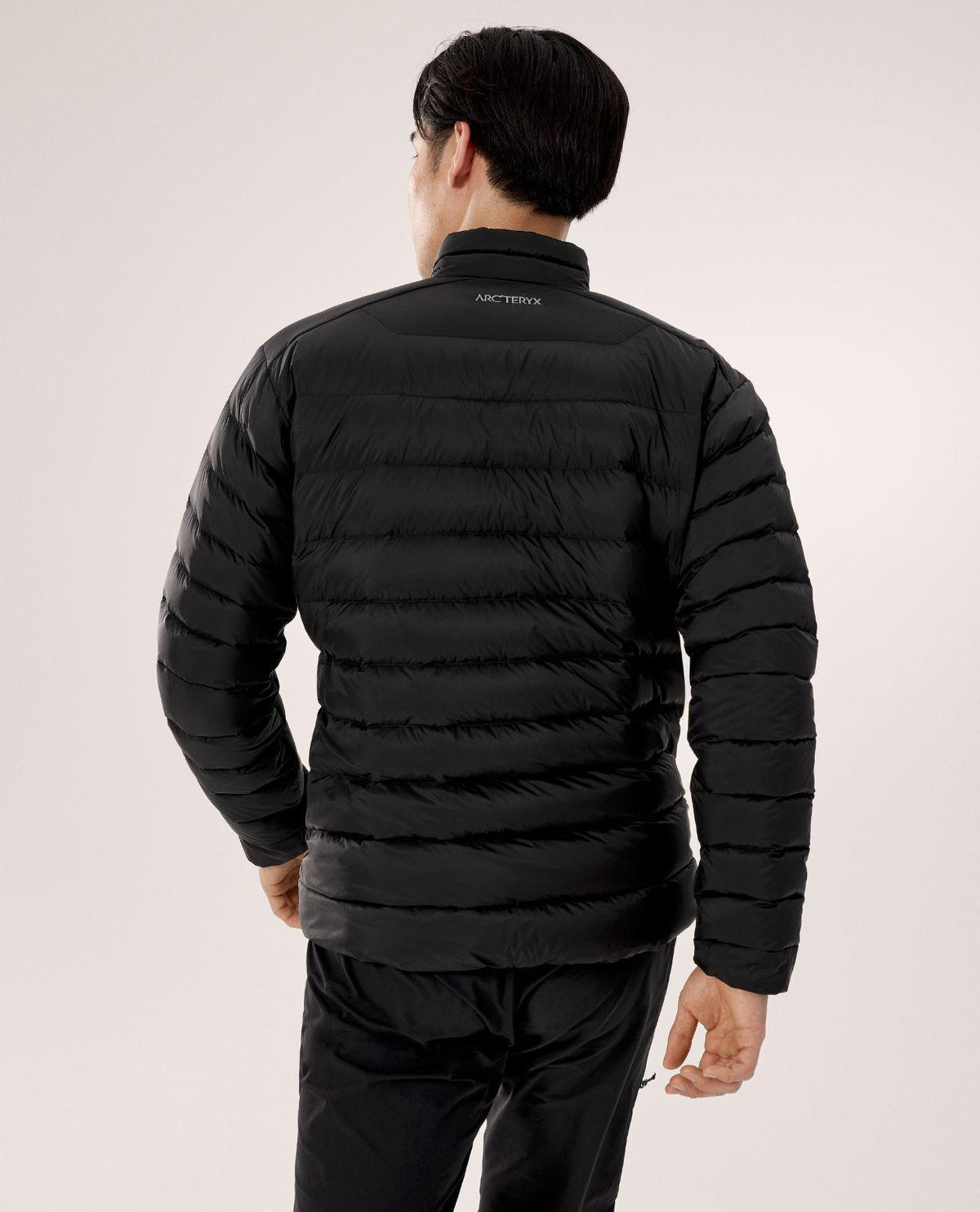 Arc'teryx Cerium Jacket Men - Svart dunjacka för herrar bakifrån