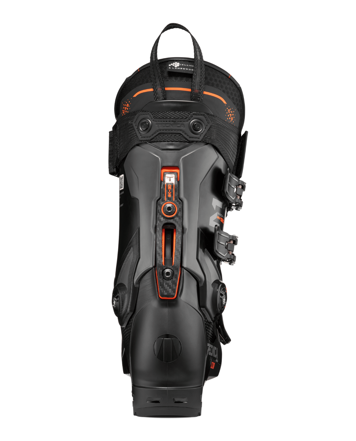 Tecnica Mach1 MV 120 TD2 26/27 - Svart/orange alpinpjäxa bakifrån