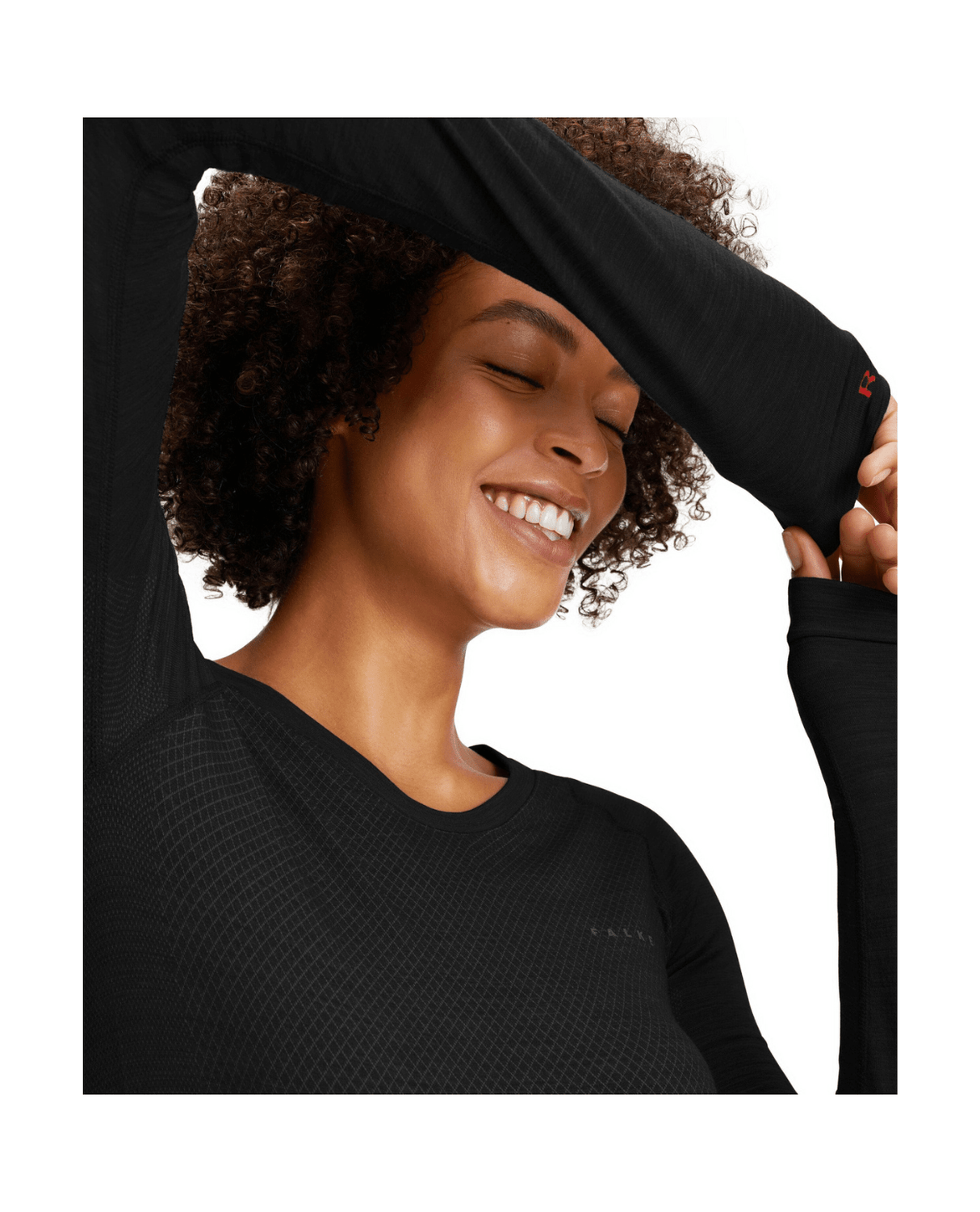 FALKE Women Long - sleeve shirt Wool - Tech Light - Black - UnderstÀll - Alpingaraget