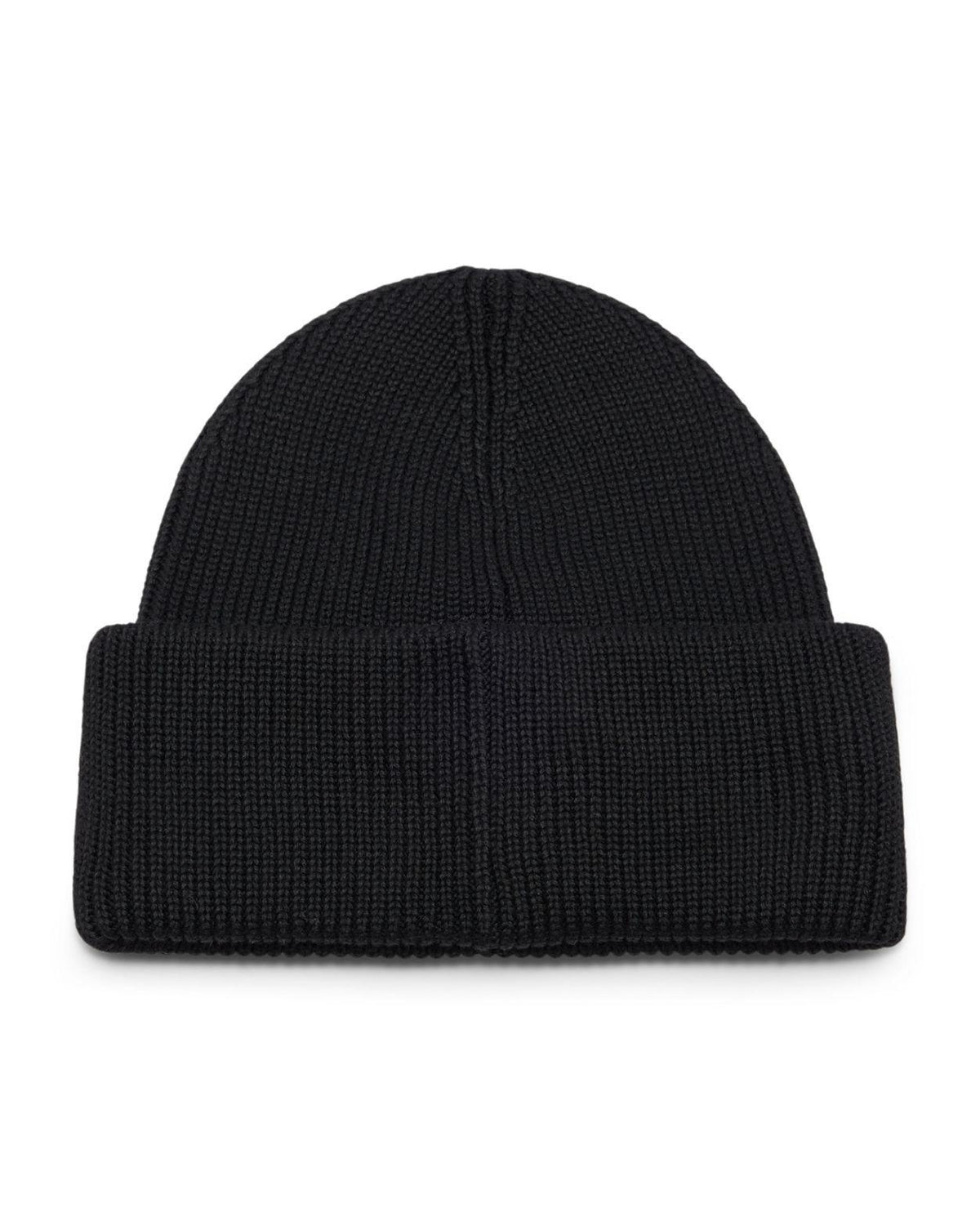 J.Lindeberg Vale Beanie - Svart stickad mössa med uppvik