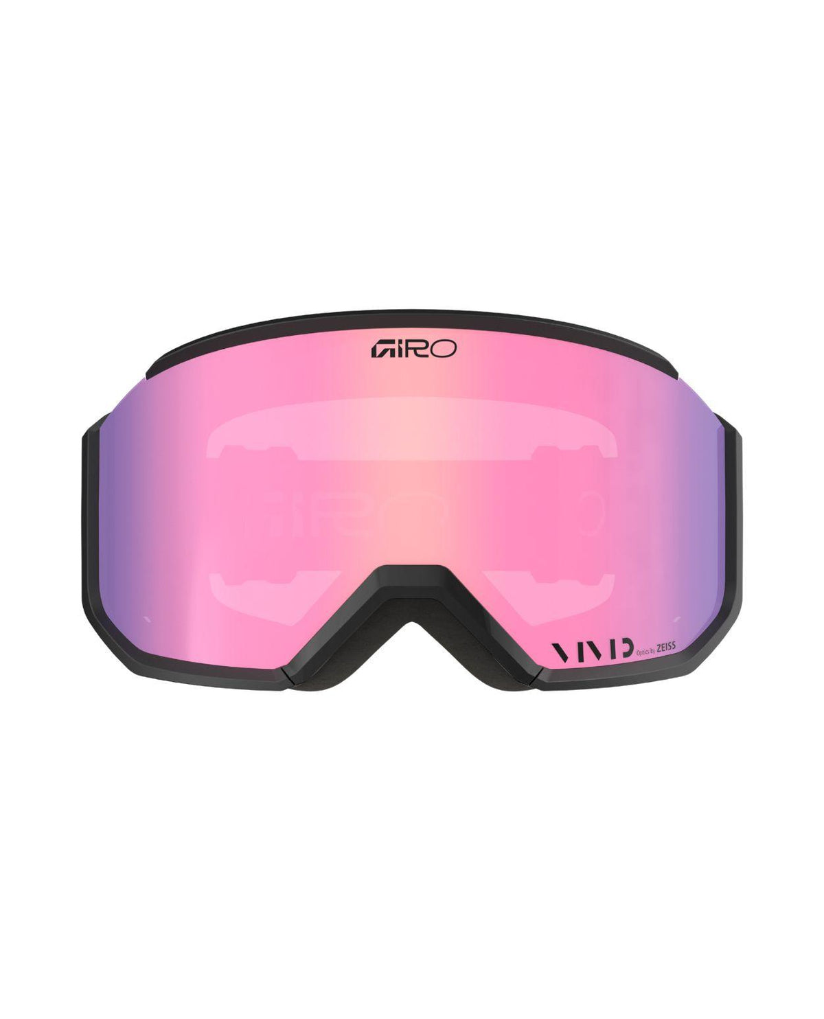 Giro Revolt Pro Black Wordmark skidglasögon med rosa spegellins och svart båge för utförsåkning