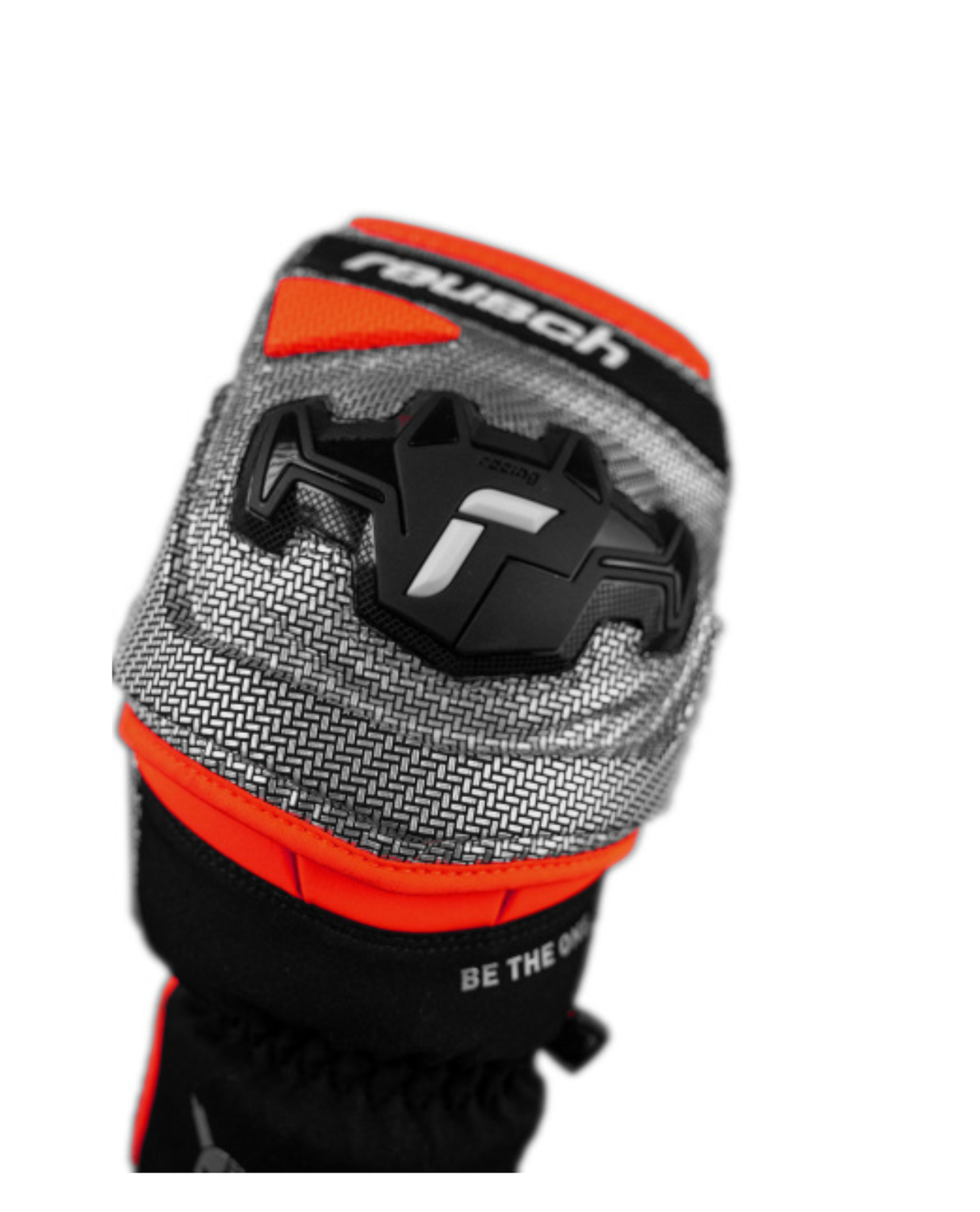 Reusch Worldcup Warrior GS Mitten - Black/Silver/Fluo Red - Alpingaraget