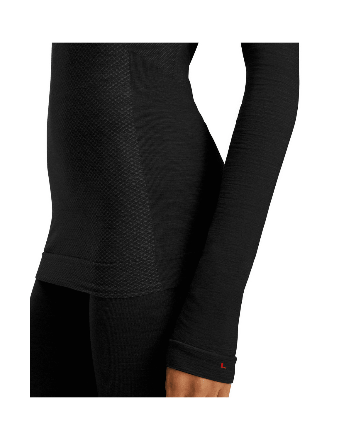 FALKE Women Long - sleeve shirt Wool - Tech Light - Black - UnderstÀll - Alpingaraget