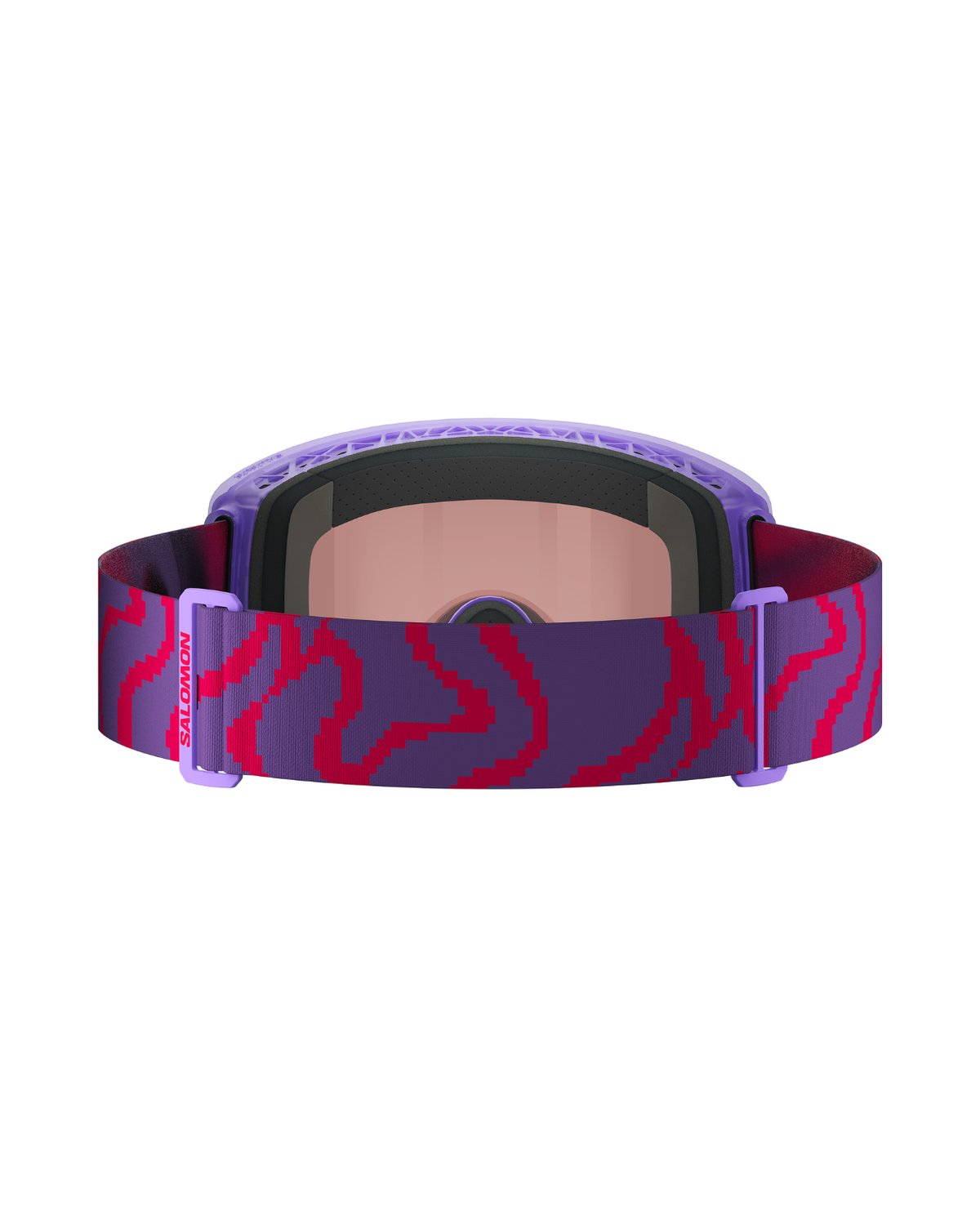 Salomon Sentry Prime Sigma - Ultra Violet skidglasögon bakifrån med mönstrat band