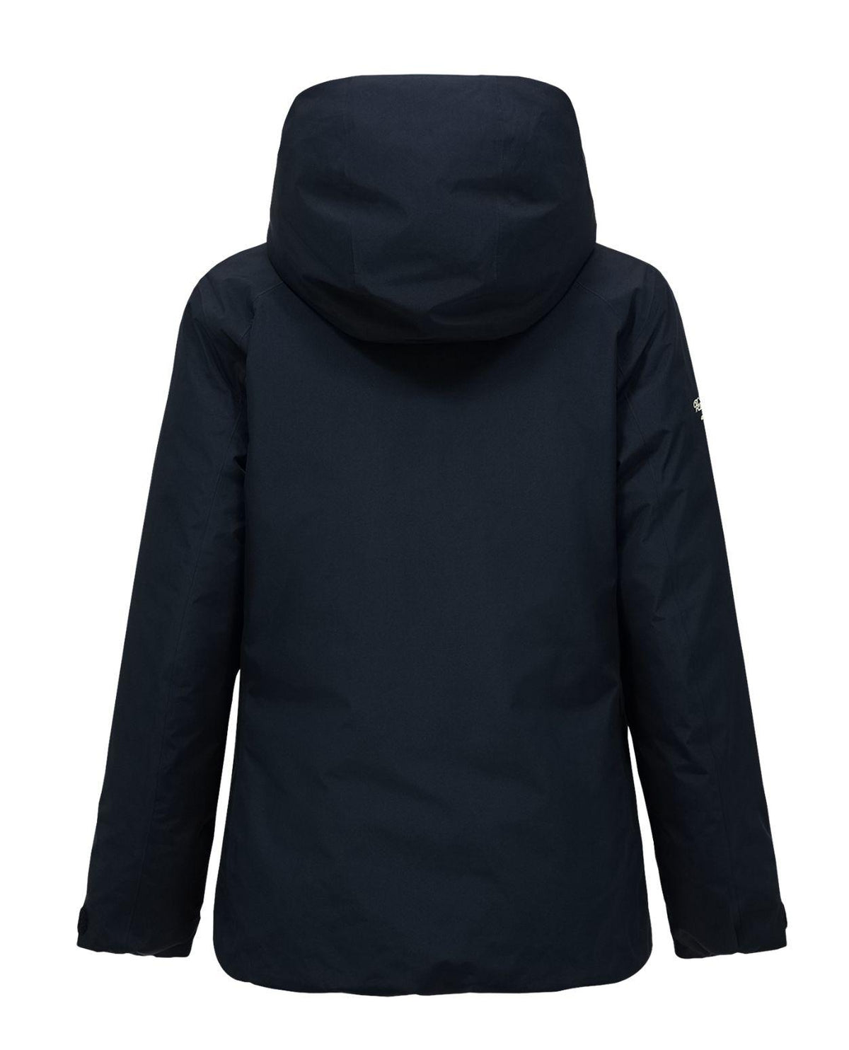 Peak Performance 40Y Frost Reversible Shell Down Jacket Women - Svart skidjacka sed bakifrån