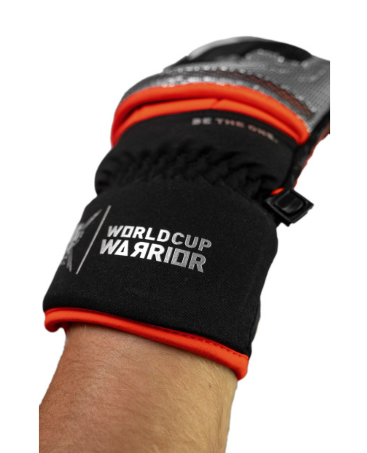 Reusch Worldcup Warrior GS Mitten - Black/Silver/Fluo Red - Alpingaraget