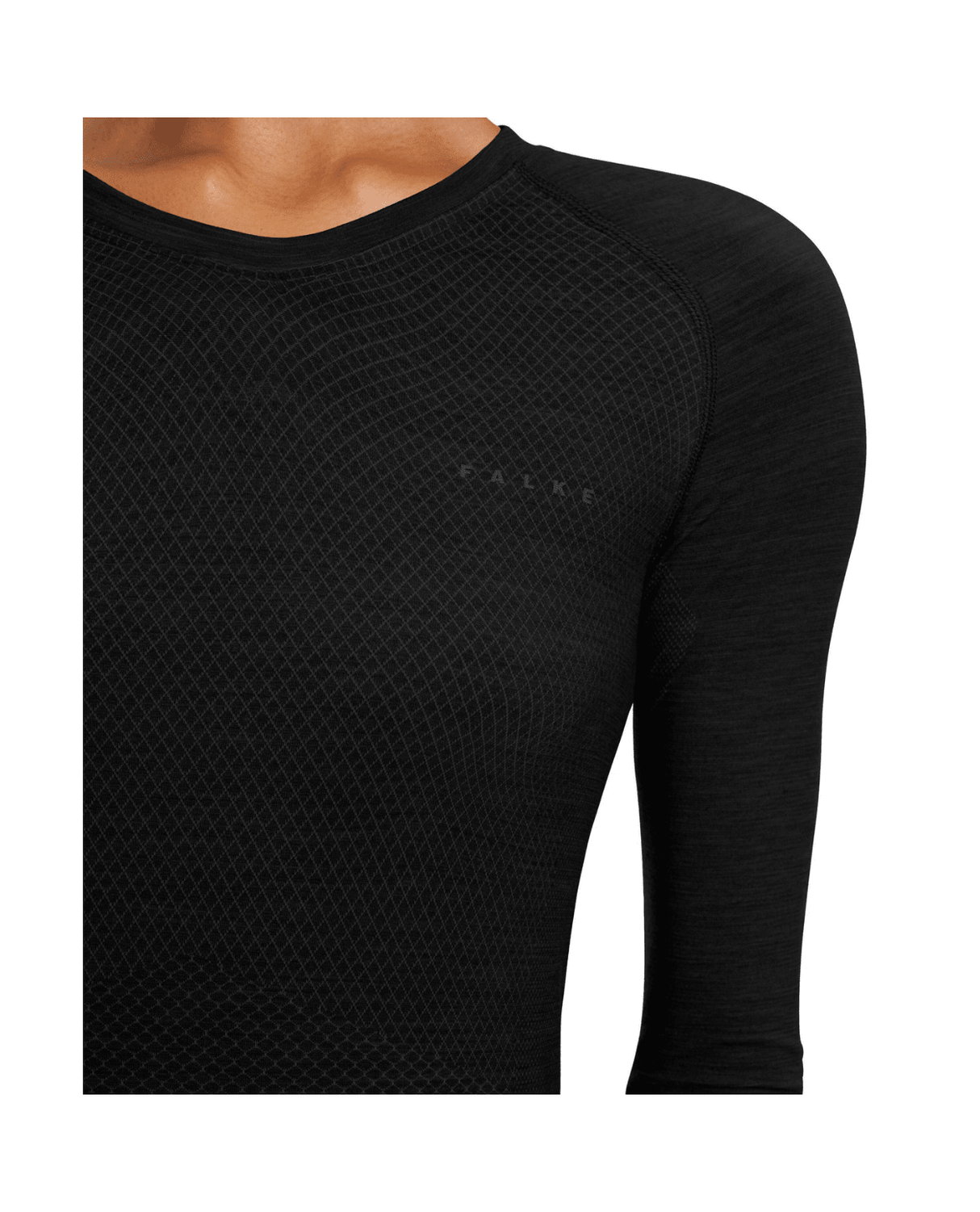 FALKE Women Long - sleeve shirt Wool - Tech Light - Black - UnderstÀll - Alpingaraget