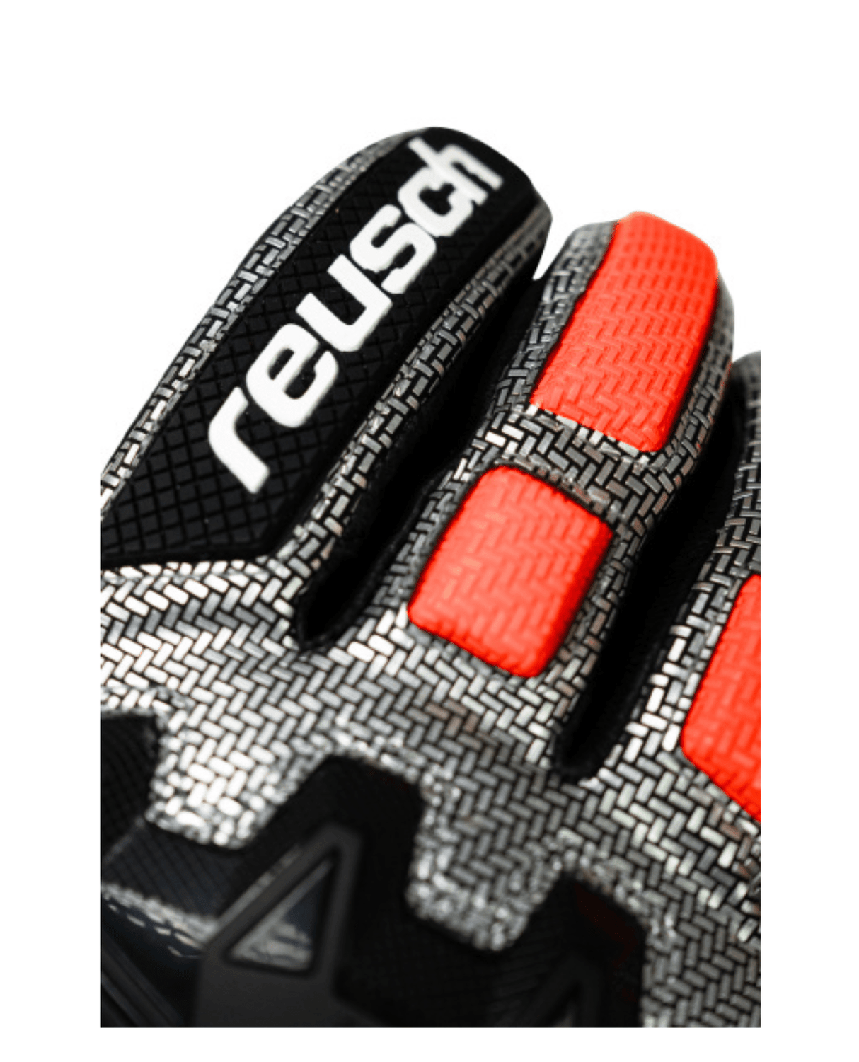 Reusch Worldcup Warrior GS - Black/Silver/Fluo Red - Handskar - Alpingaraget