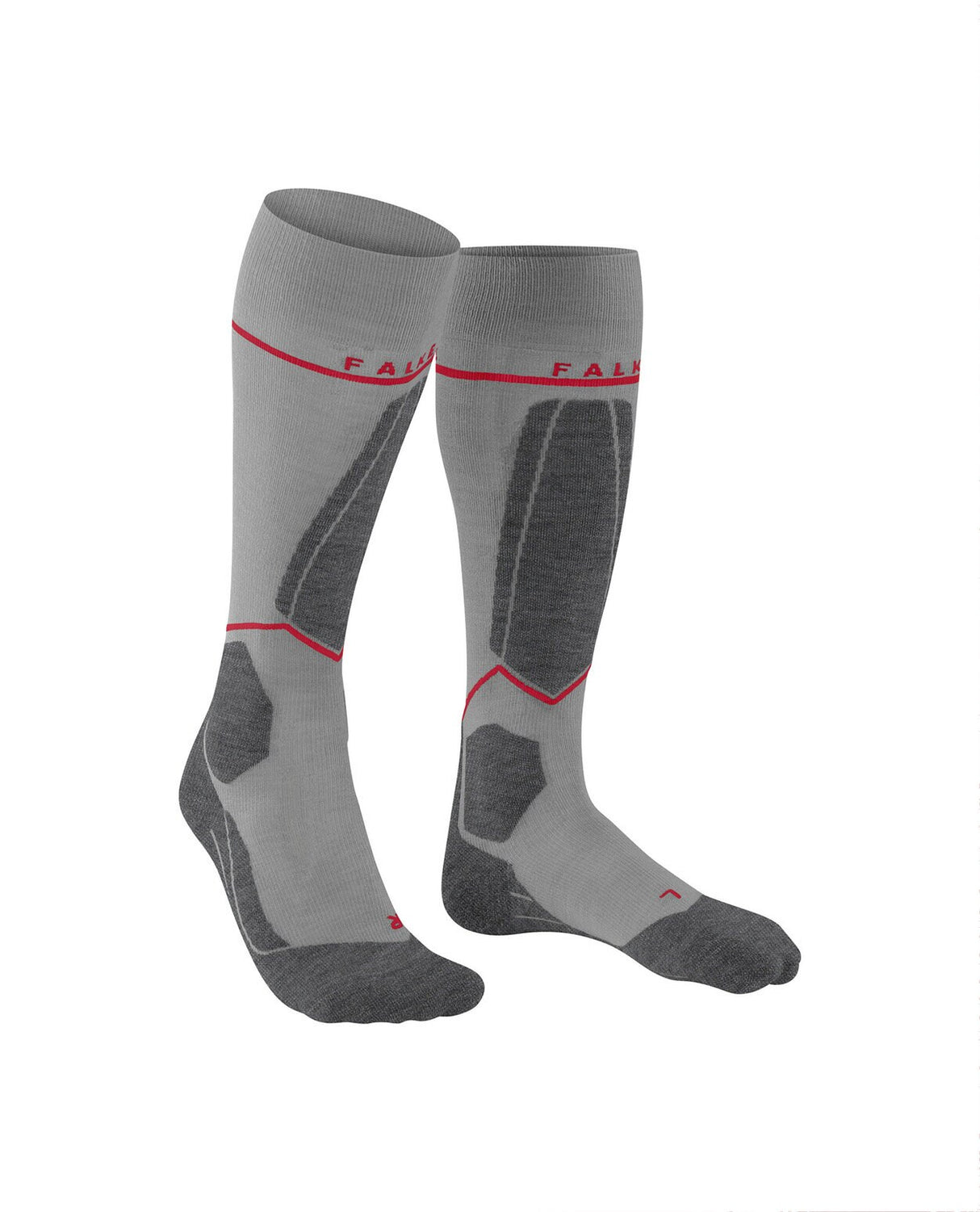 FALKE SK4 Advanced Compression Light Men Skiing Knee-high socks - Light Grey - Alpingaraget