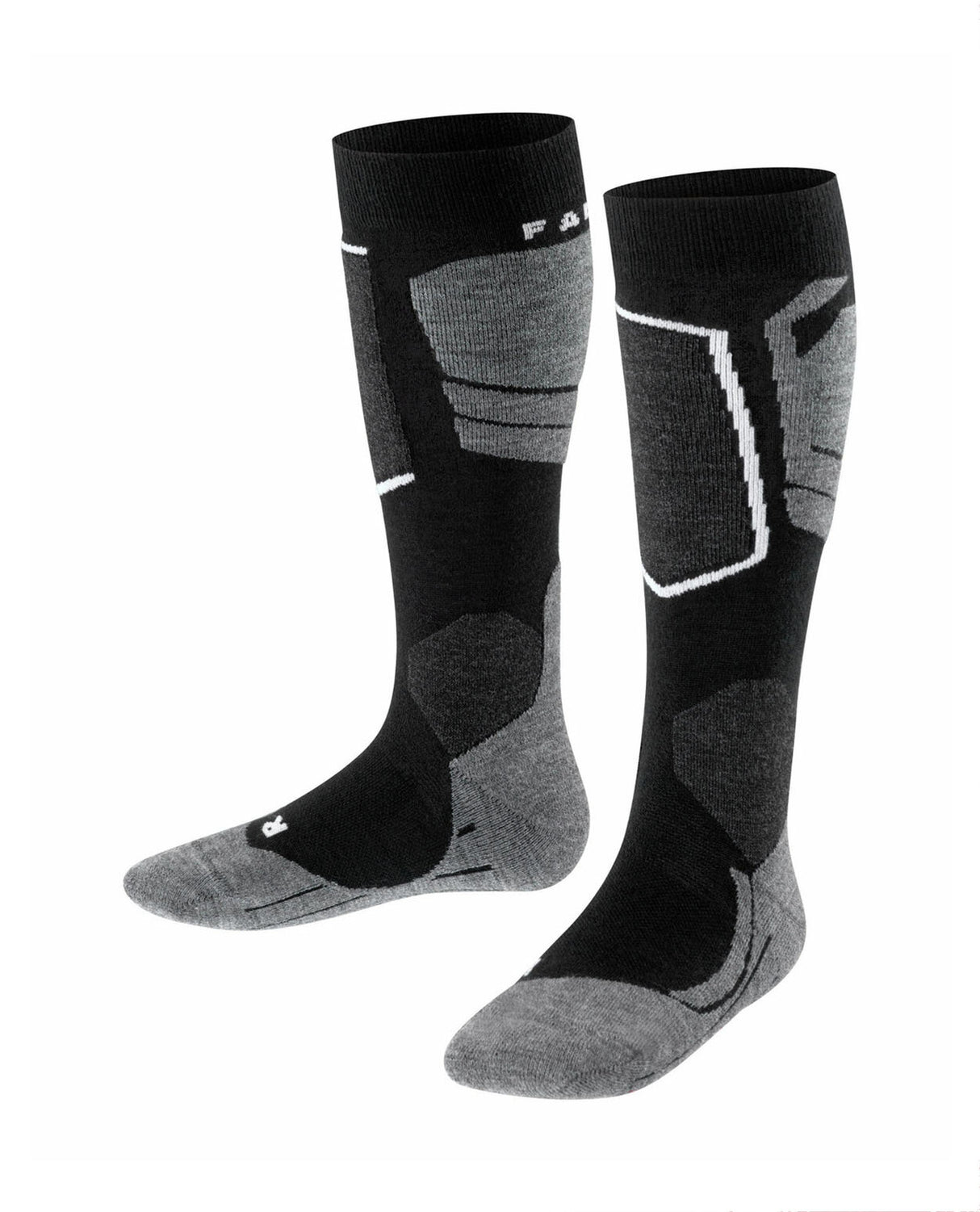 FALKE SK4 Advanced Kids Skiing Knee-high socks - Black-Mix - Alpingaraget