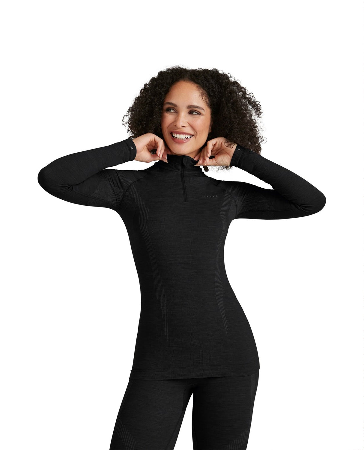 FALKE Women Long - sleeve shirt Wool - Tech - Black - UnderstÀll - Alpingaraget