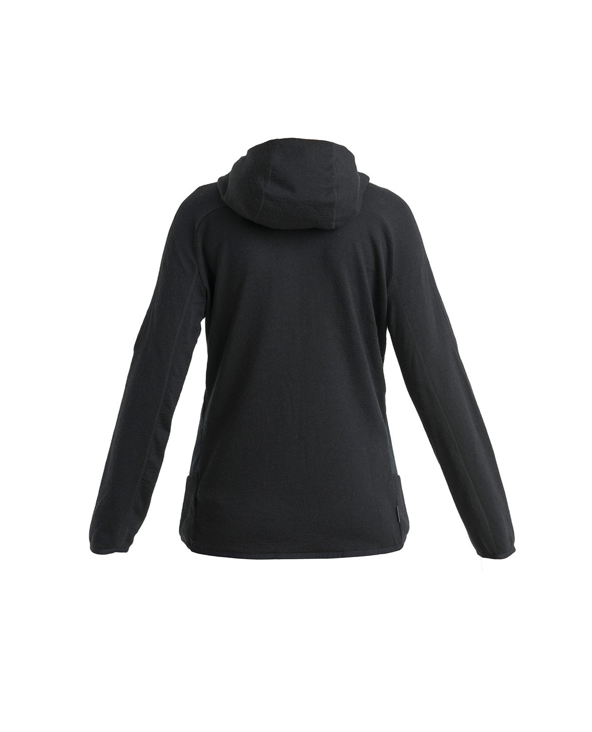 Icebreaker Women Mer Quantum Hybrid LS Zip Hoodie - Black - Alpingaraget