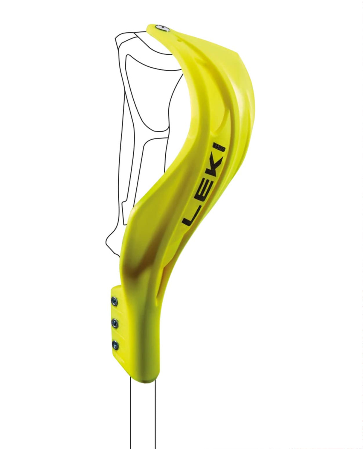 Leki Gate Guard Closed Worldcup Compact - Neon YellowÂ
