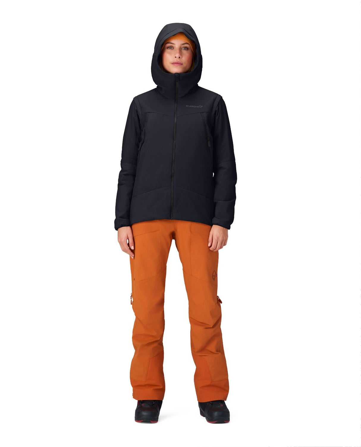 Norröna Women Møre Thermo60 Aero200 Jacket – Caviar Black - Mellanlager - Alpingaraget