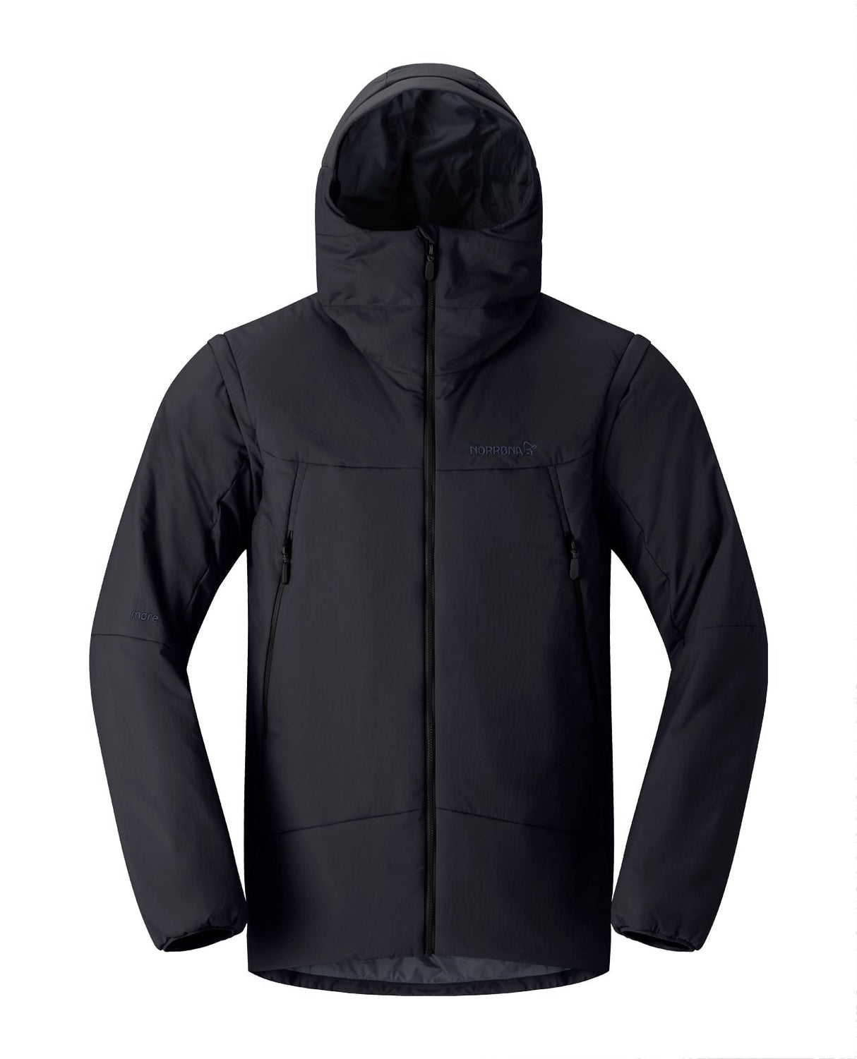 Norröna Men Møre Thermo60 Aero100 Jacket – Caviar Black - Mellanlager - Alpingaraget