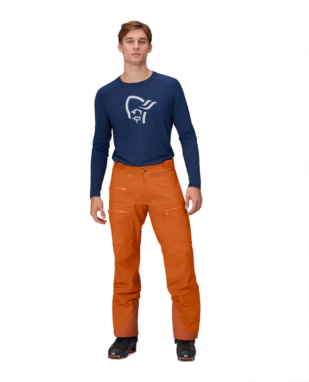 Norröna Men Lyngen Gore-Tex Pants - Gold Flame - Alpingaraget