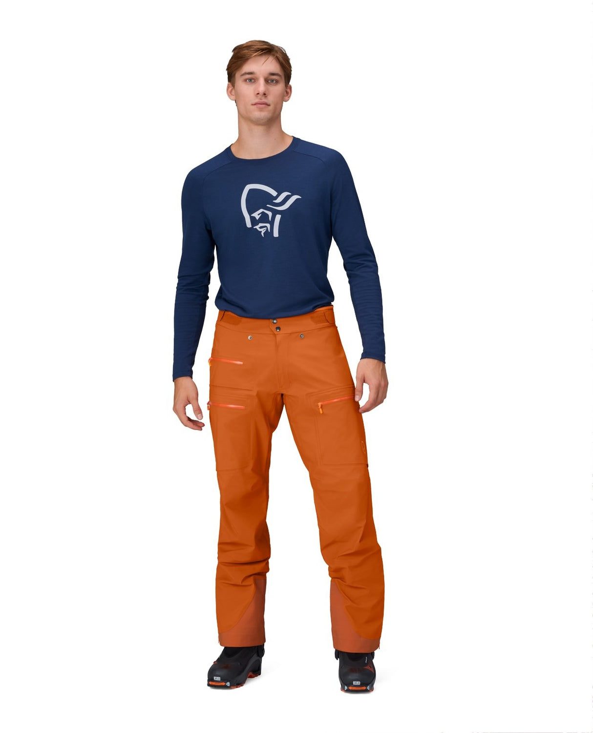 Norröna Men Lyngen Gore - Tex Pants - Gold Flame - Skidbyxor - Alpingaraget