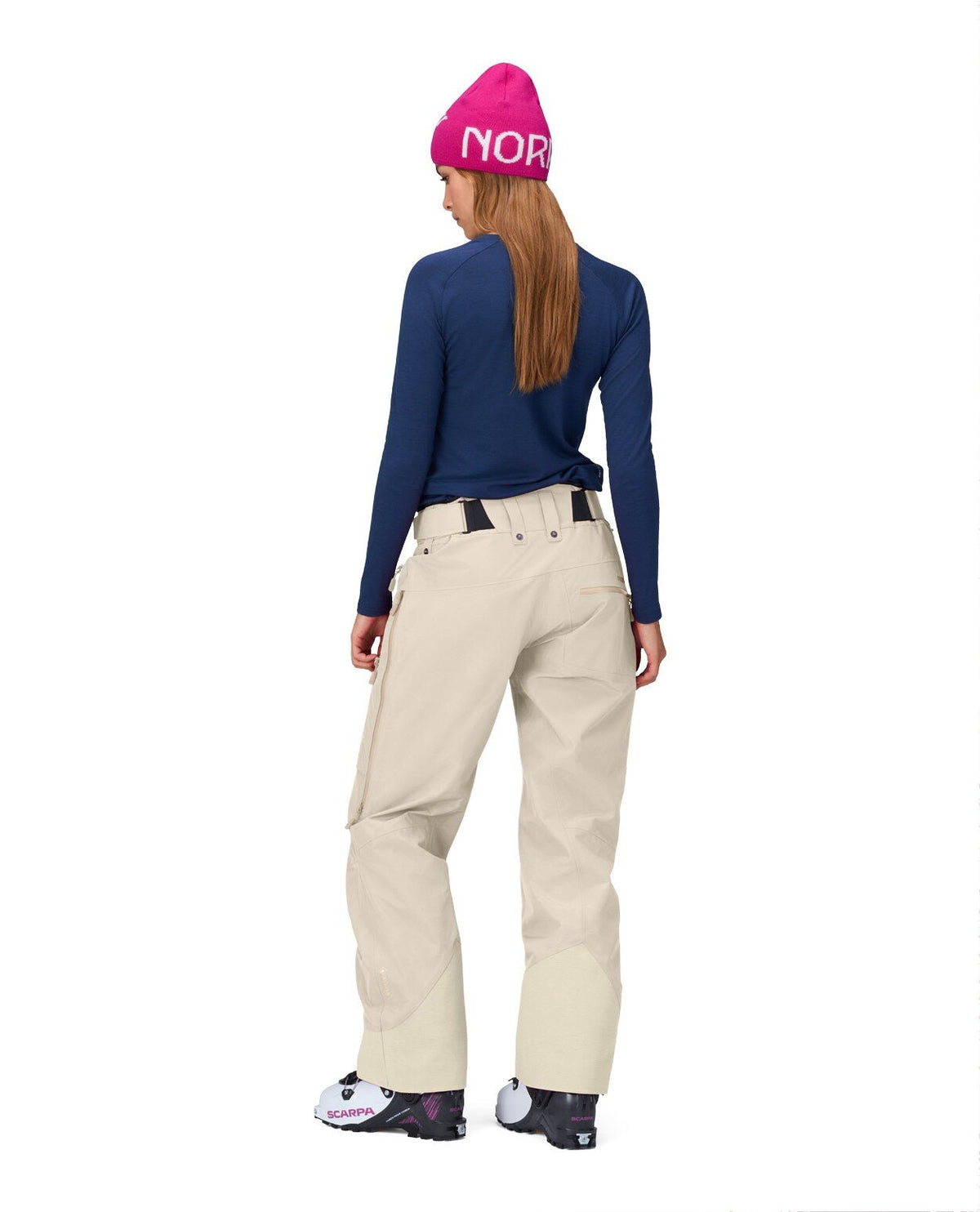 Norröna Women Lofoten Gore - Tex Insulated Pants - Oatmeal - Skidbyxor - Alpingaraget