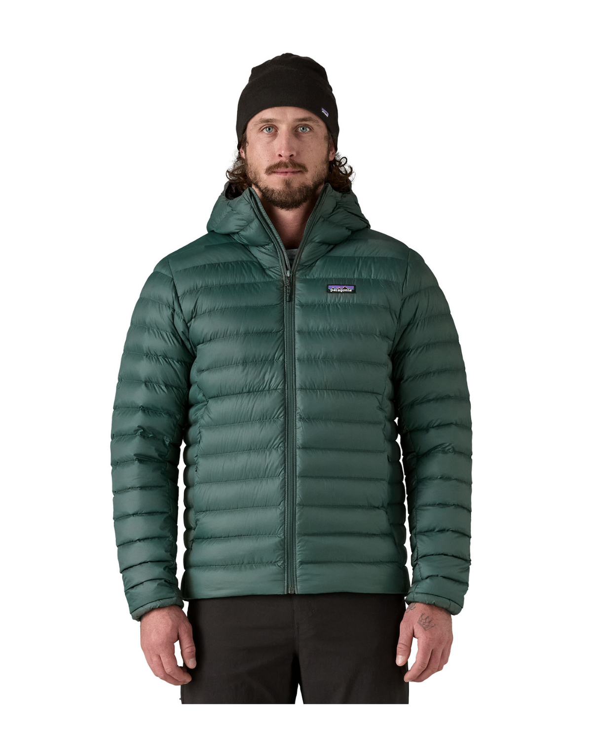 Patagonia Men Down Sweater Hoody - Cascade Green Alpingaraget