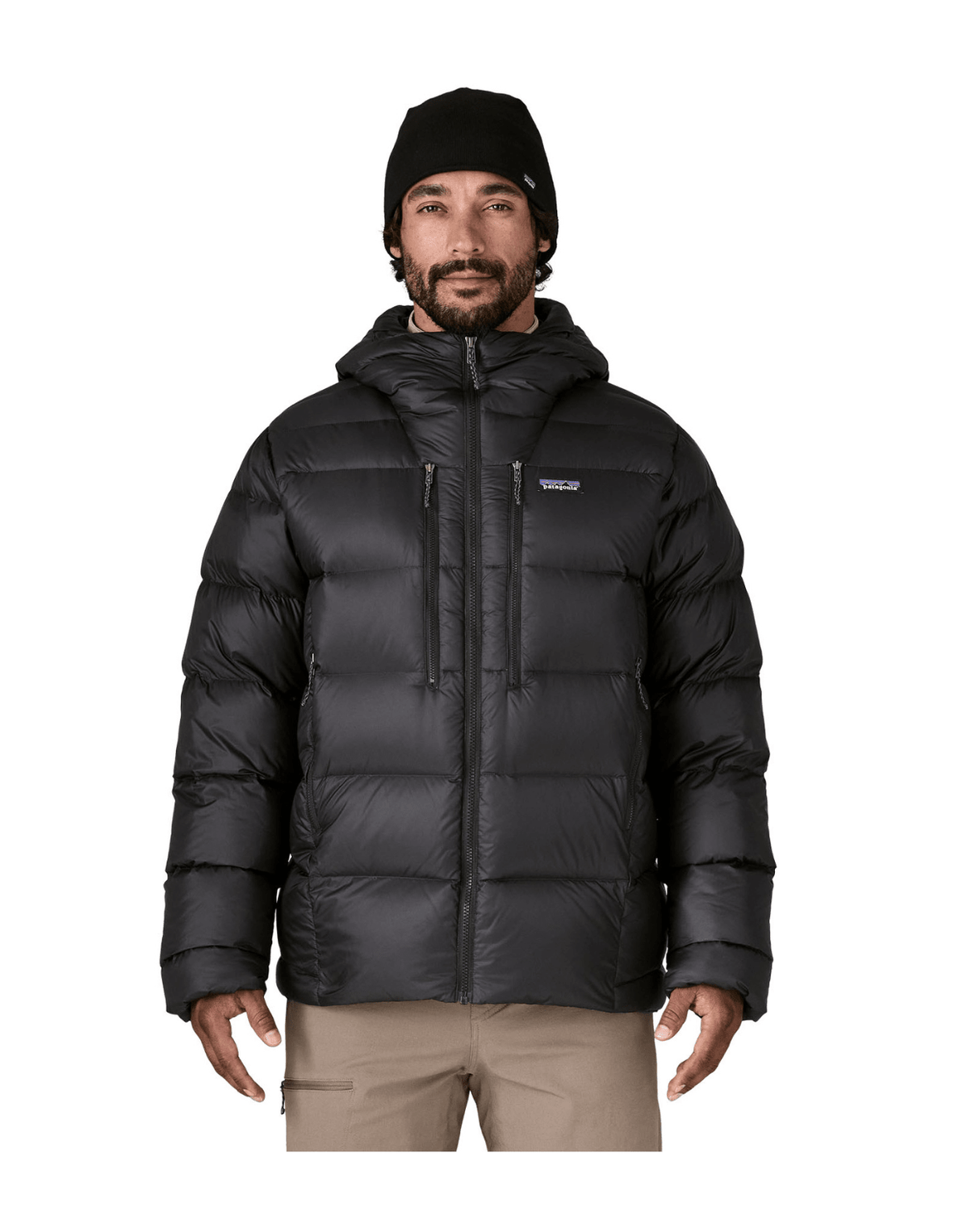 Patagonia Men Fitz Roy Down Hoody - Black - Mellanlager - Alpingaraget