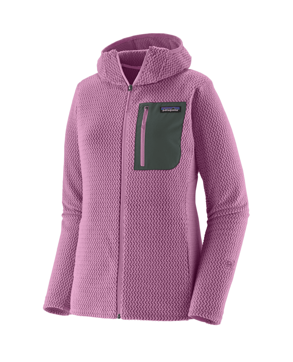 Patagonia Women R1 Air Full - Zip Hoody - Brisk Purple - Mellanlager - Alpingaraget