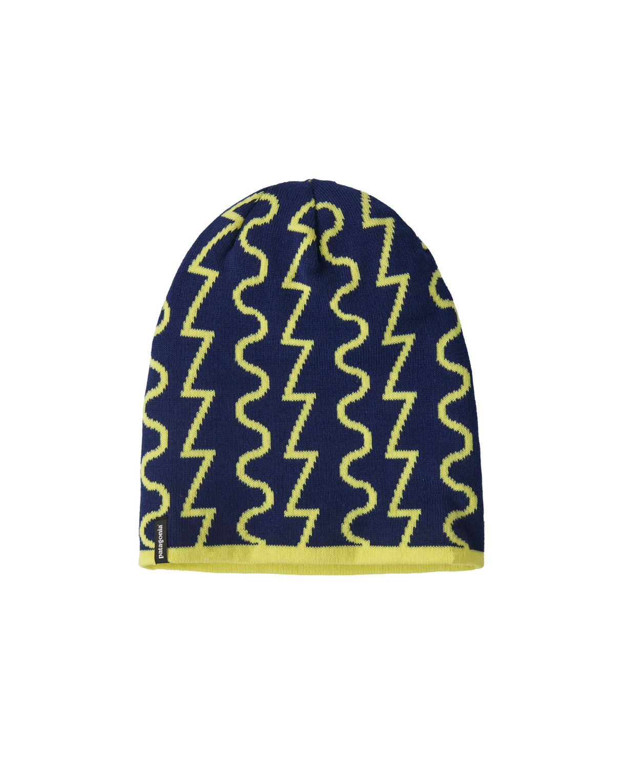 Patagonia PowSlayer Beanie - Fresh Tracks: Clement Blue Alpingaraget