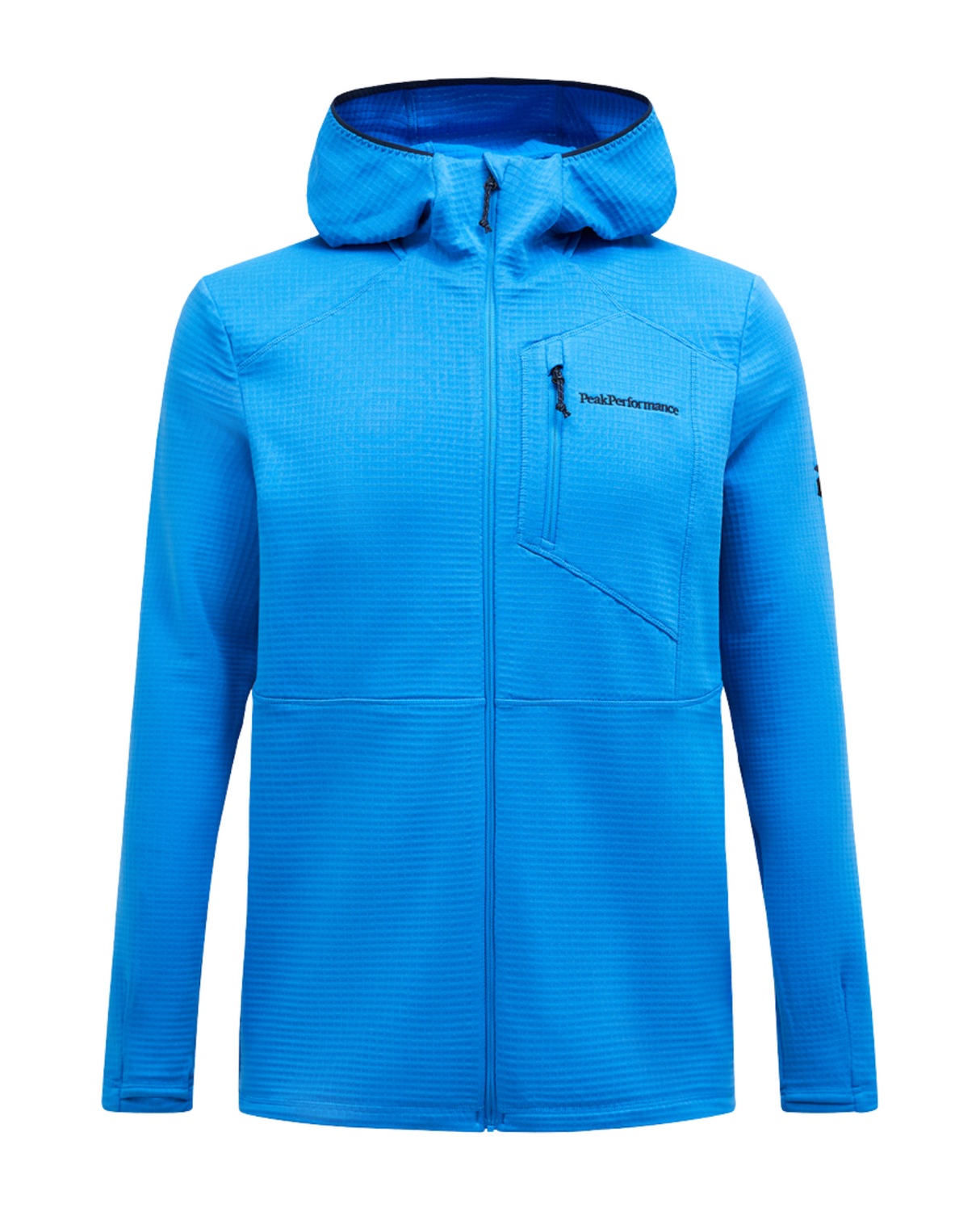Peak Performance Men Trail Polartec Zip Hood - Azure Ascent Alpingaraget
