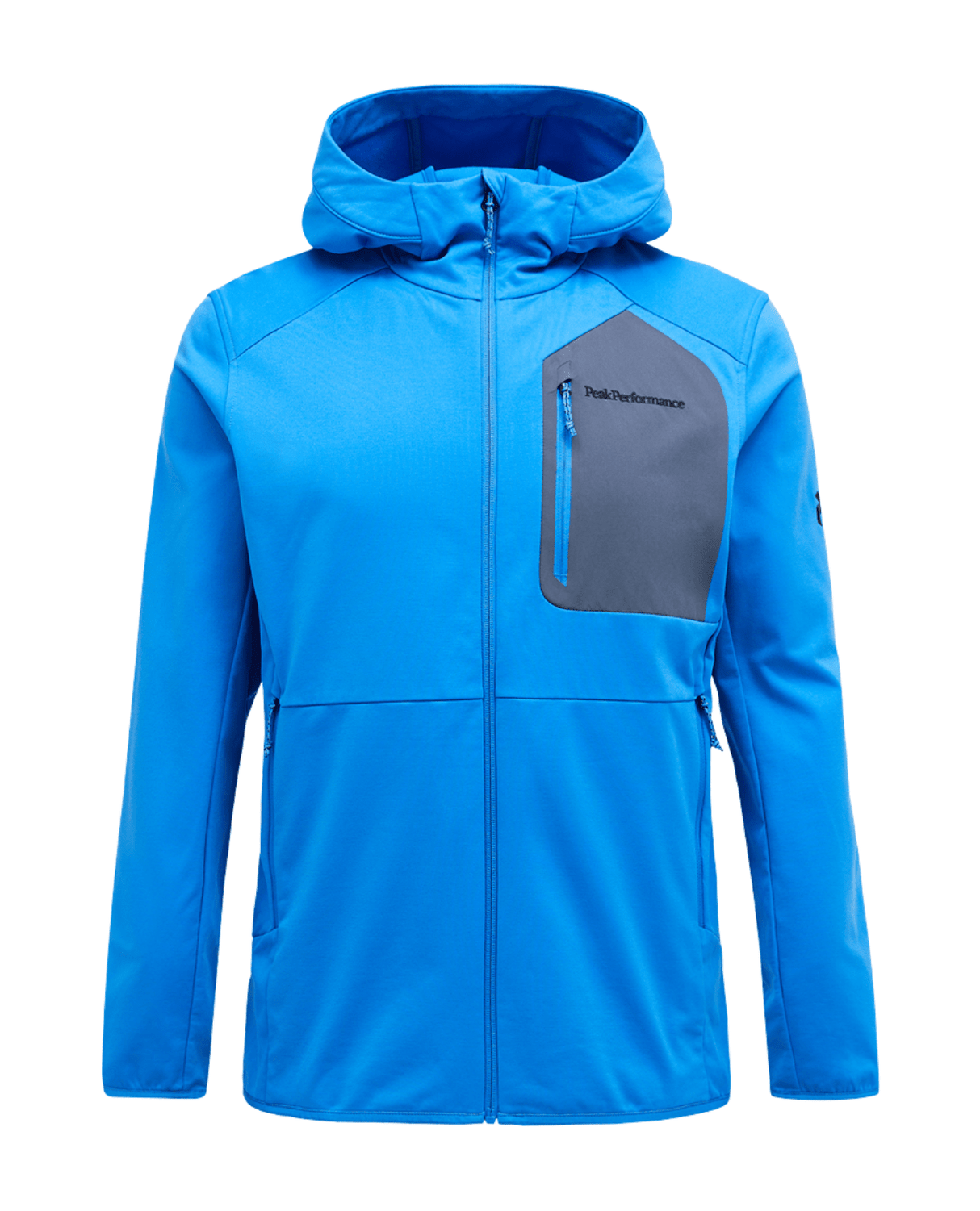 Peak Performance Men Utility Light Zip Hood - Azure Ascent / Mountain Mist - Mellanlager - Alpingaraget