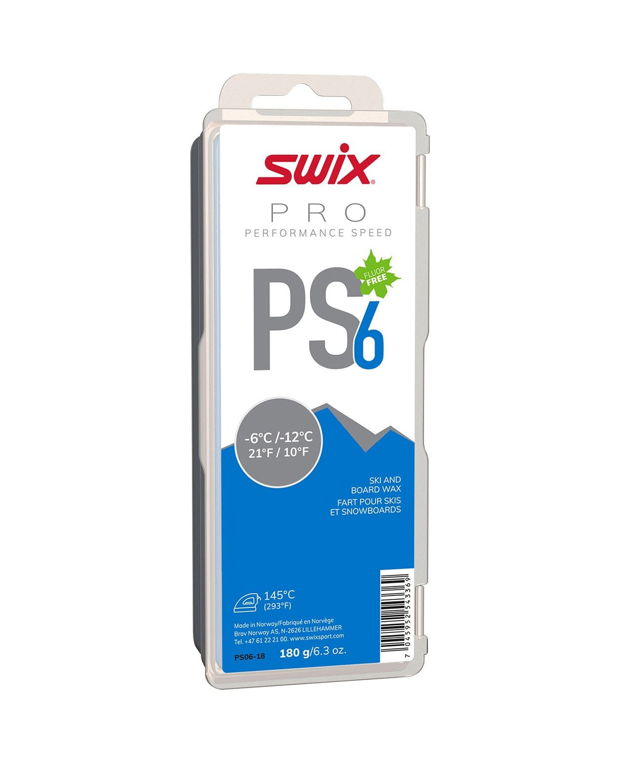 Swix PS6 Blue - 6°C/ - 12°C, 180g - Valla - Alpingaraget