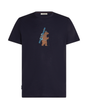 Icebreaker Men Merino 150 Tech Lite SS Tee Bear Tour - Midnight Navy - Alpingaraget