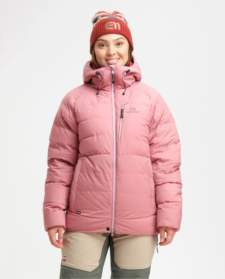 Elevenate Womens Combin Down Jacket - Dark Strawberry - Alpingaraget