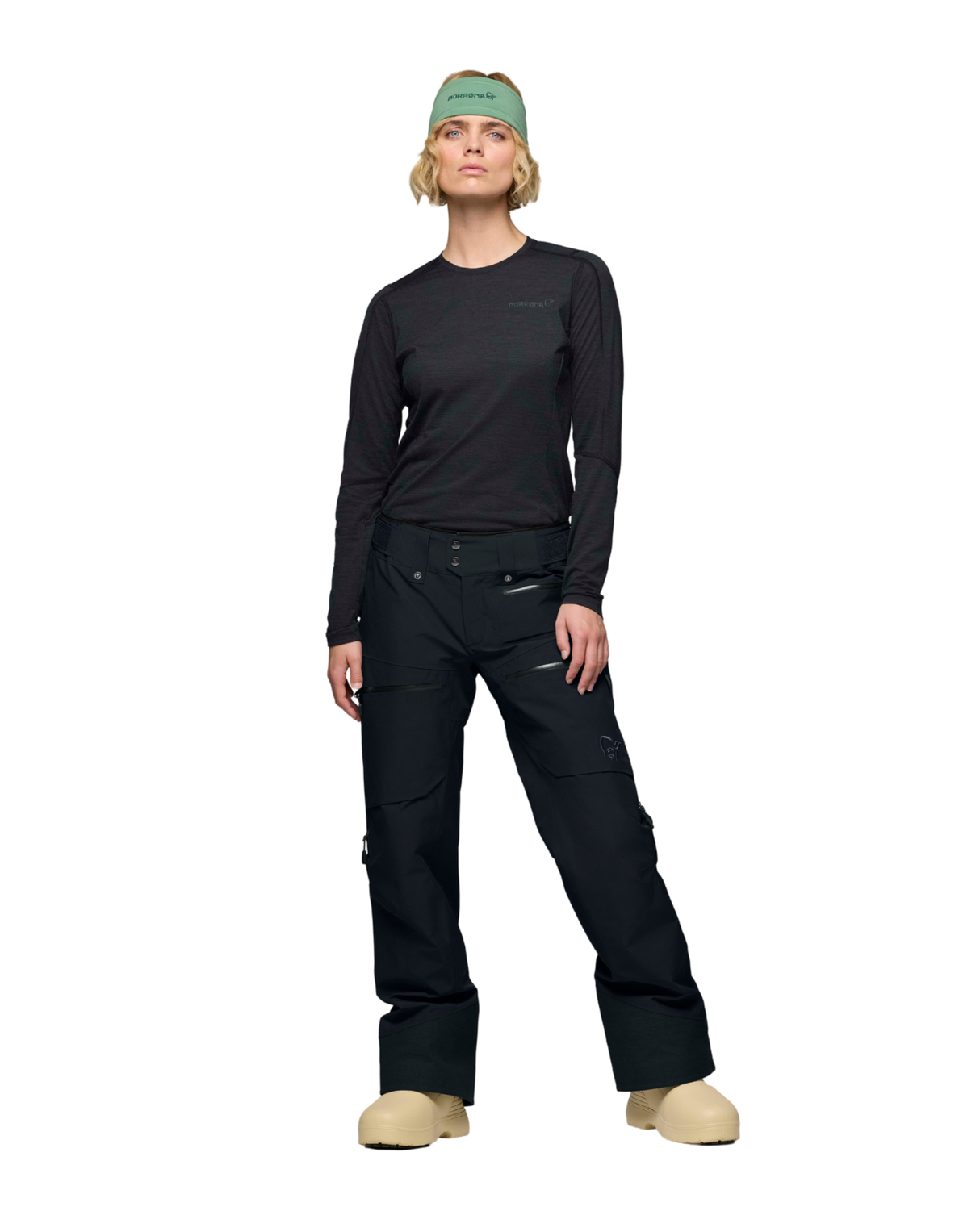 Norröna Women lofoten Gore-Tex Insulated Pants - Caviar Black - Alpingaraget