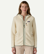 Patagonia Women Retro Pile Hoody - Natural w/Ellwood Green - Alpingaraget