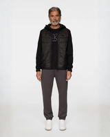 J.Lindeberg Men Gregory Hybrid Hood - Black - Alpingaraget