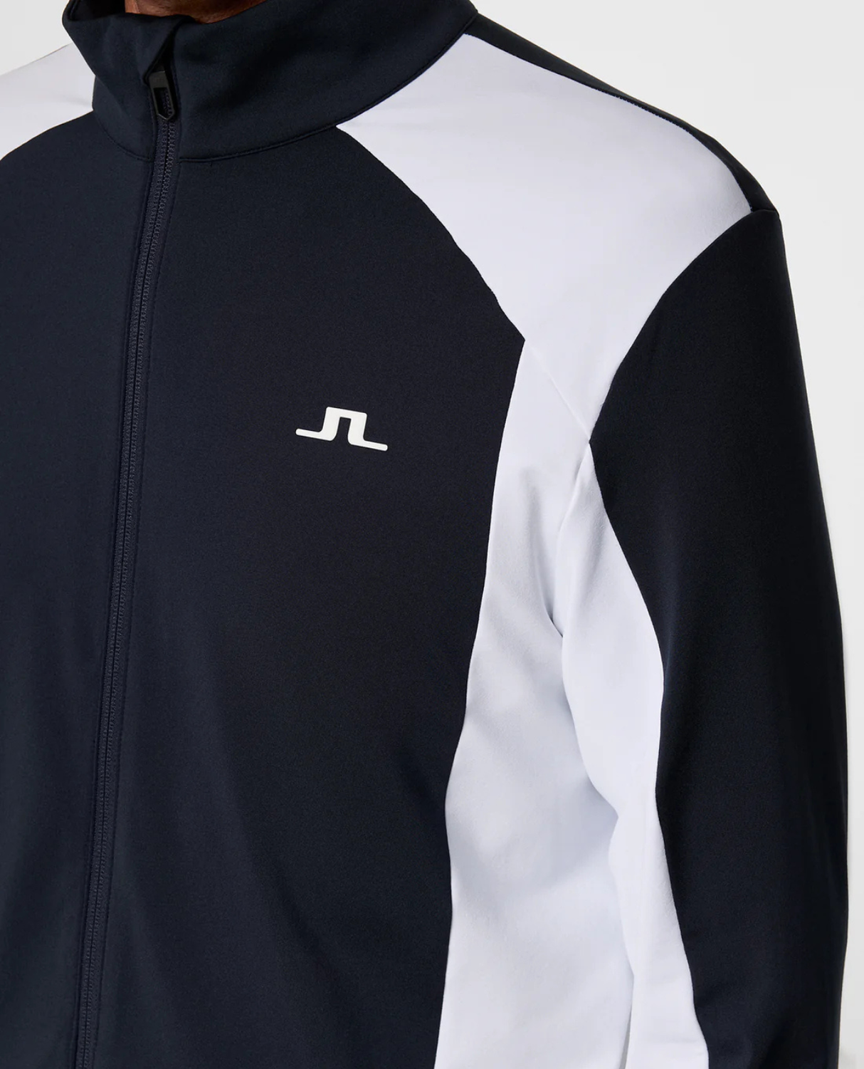 J.Lindeberg Men Banks Zip Mid Layer - JL Navy - Alpingaraget